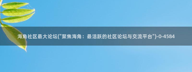 成都海角社区：海角社区最大论坛(\