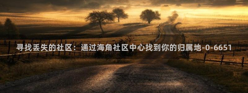 海角社区haiji：寻找丢失的社区：通过海角社区中心找到你的归属地